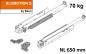 Preview: MOVENTO mit BLUMOTION S, Vollauszug für Holzschubkasten, 70 kg, NL=650mm, mit Kupplungen, für TIP-ON-Blumotion, 766H6500S